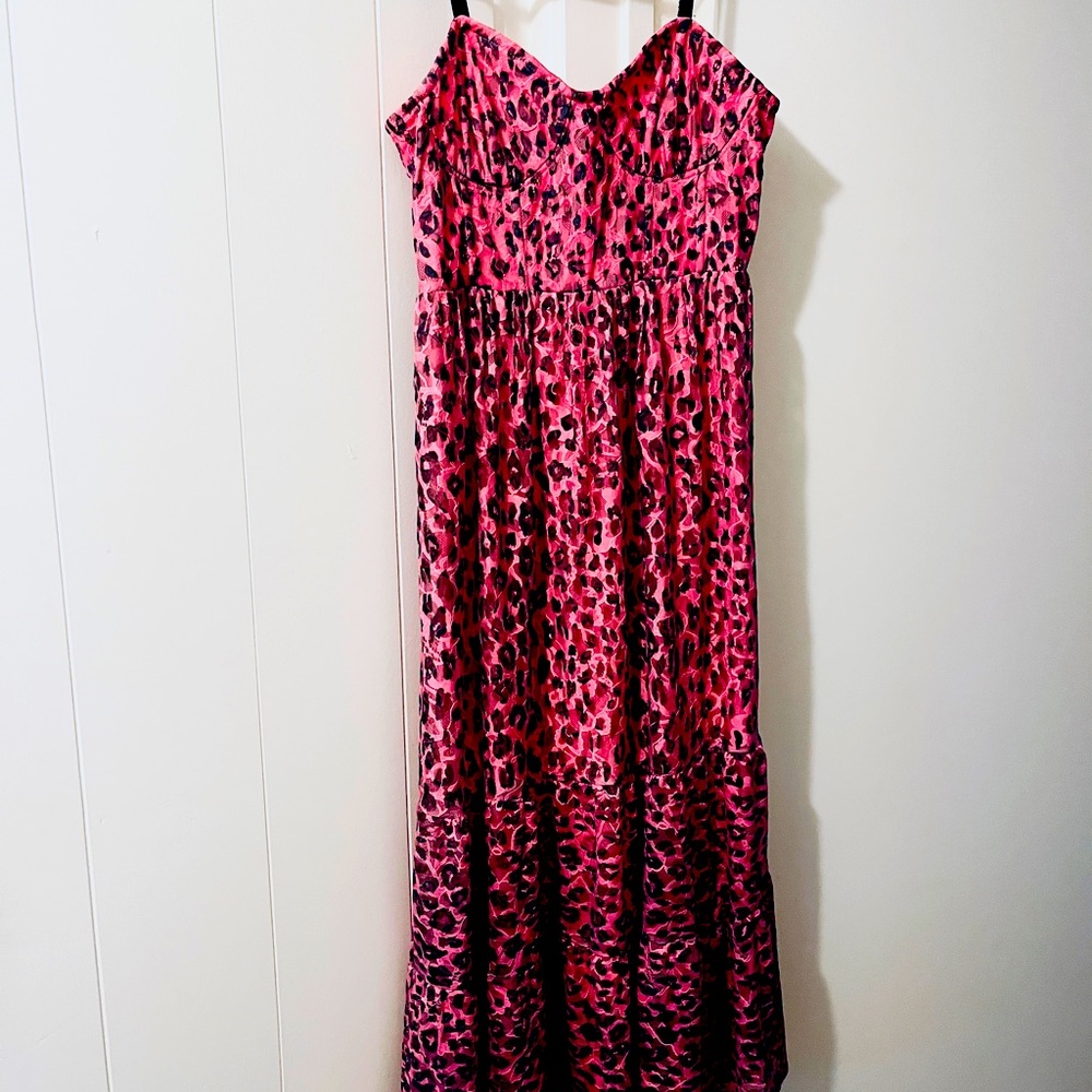 Betsey Betsy Johnson Wild and Out Lace Bustier Midi Dress - Size 10
